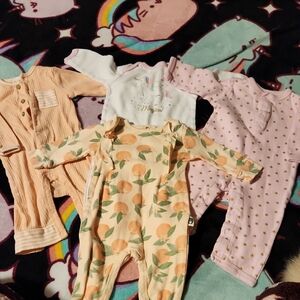 Pink and White Kids One Piece Set